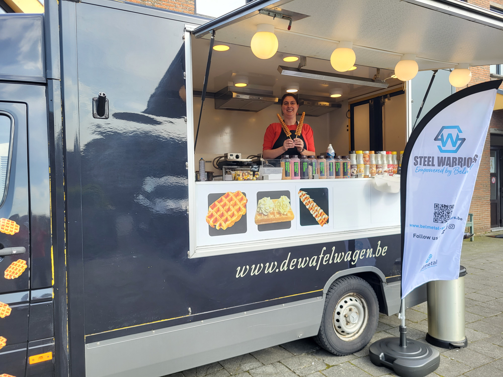 versgebakken lollywafels op locatie